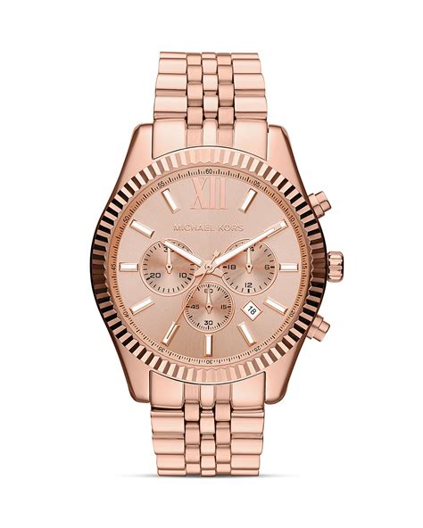 michael kors herrenuhr rosegold|Men's Rose Gold Designer Watches .